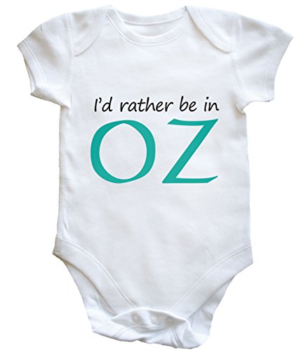 HippoWarehouse I'd rather be in OZ baby vest boys girls