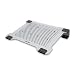Produktbild i-tec Aluminium Laptop Cooling Pad - Unterlage zur Kühlung von Notebooks bis 15,6" mit 2 einstellbaren Ventilatoren, USB Anschluss, schnelle Kühlung, flaches Slim Design, Notebookkühler, Silber