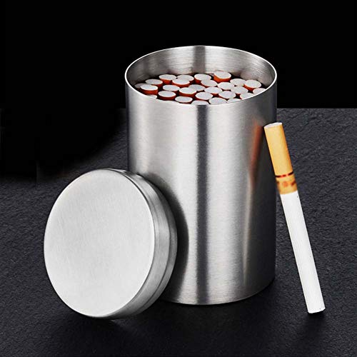 Preisvergleich Produktbild SXFYWYL Edelstahl Zigarettenetui Kreative Metall-Zigarettenschachtelfür Männer (Für 50 Zigaretten)