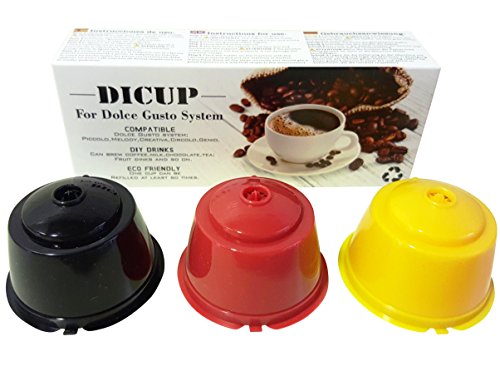 CAPSULAS DICUP RECARGABLES RELLENABLES REUTILIZABLES COMPATIBLES CON CAFETERAS DOLCE GUSTO
