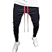 Produktbild Chettova beiläufige Hip Hop Pantalones de Deporte Eignung Elástico Sport Streifen Pocket Pant