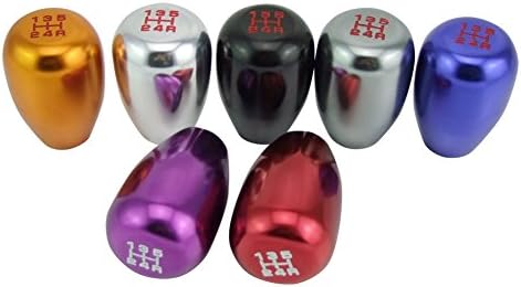 Carlove Direct 5-Speed Car Gear Knob Shifter,Universal Aluminum Car Shifter Manual Gear Stick Shift Knob,1Piece