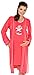 Zeta Ville Maternity - Women's Nursing Nightdress Robe Set Labour Hospital 126c (Coral, UK 12)