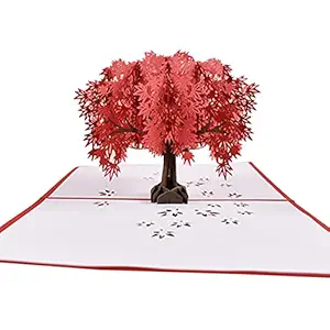 WorldCare 3D Pop Up Christmas Cards Holiday Thanksgiving Greeting Cards with Envelope Xmas Decoration Ornament Flower Pattern Cards New Year Holiday Festivals Birthday Gift(Type 7) -CS-A-252049