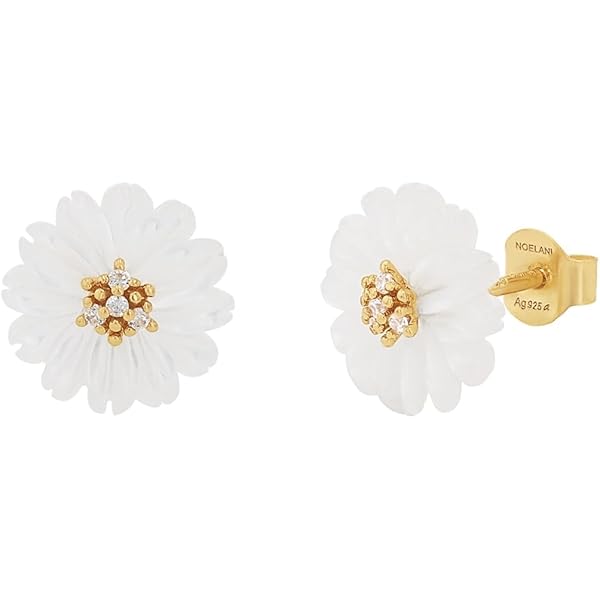 NOELANI Orecchini a cerchio in argento sterling 925, con zirconi sintetici, 1,5 cm, oro, in confezione regalo, 2036060, onesize, Argento sterling, Zirconia cubica