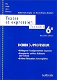 Image de Français, 6e, textes, professeur