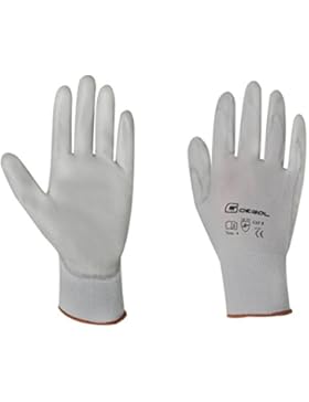 Gebol Arbeitshandschuh Micro-Flex Gr 10 aus Nylon mit PU-Beschichtung, grau, 528914