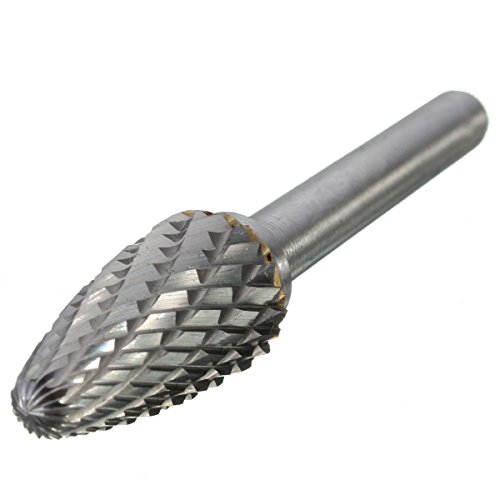 Drillpro Raspel Set 5-Teilig 6×12mm Bohrmaschine Kugelfräser + Zylinderfräser + Zapfenfräser + Konusfräser - 6