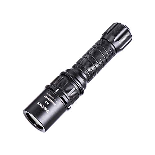 Weltool W3"Flecha sin Penne" Linterna LEP con Fasceau concentrada Proyección portátil Super larga a 2782 pies 180,000 Candela Tactical (Blanco Frío)