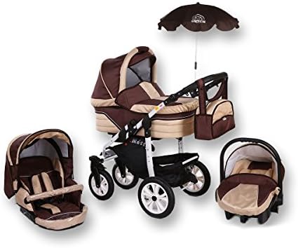 Tabbi | Model MT1 DX 3-in-1 Pushchair complete set | Parasol