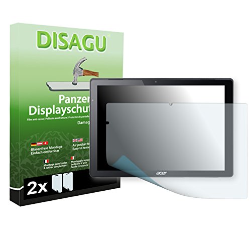 Disagu ven-#dp6871_2 2x Panzer Displayschutzfolie für Acer Switch Alpha 12 klar