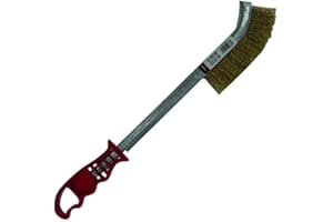 TIVOLY XT20251006174 - Spazzola in metallo Ergo con manico in plastica, filo in acciaio ottonato