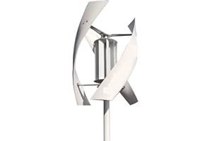 MUGISS Kit generatore eolico a turbina Generatore di turbina eolica ad asse verticale 2000w Set completo Kit for uso domestico con uscita CA 48v for mulino a vento con inverter di controllo per casa con giar