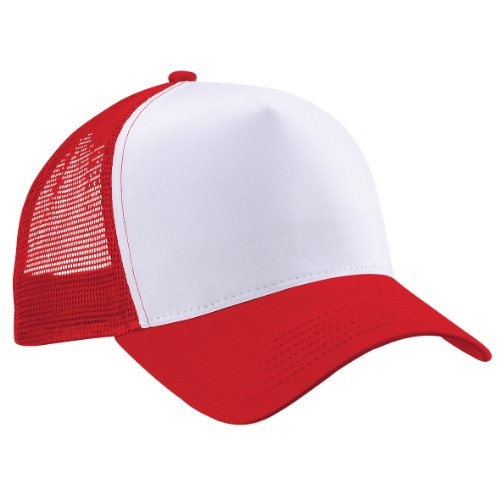 Beechfield Gorra Unisex B640.Csr-Whi, con Visera, de Talla única, Negra