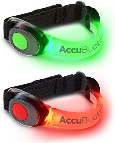AccuBuddy LED Armband - Bright Shining Strobe Light for Jogging and Cycling to increase your Safety