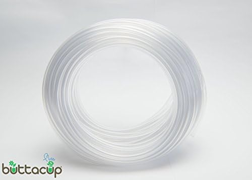 by Buttacup, 4mm internal diameter (6mm external diameter) clear flexible irrigation pipe hose (10 metres)