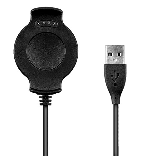 kwmobile USB Ladekabel für Huawei Watch 2 – Ersatzkabel für Sport Armband in Schwarz - 3