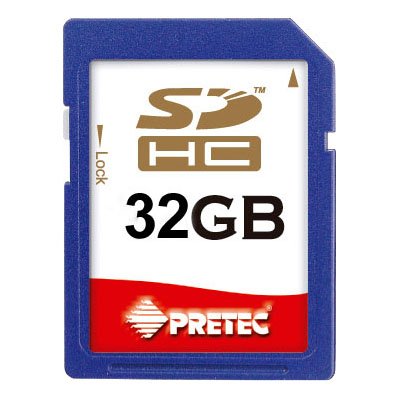 Pretec 32 GB SDHC Karte Class 4