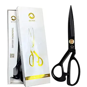 Jasol Tailoring Sewing Scissor 11 Inch For Fabric Cutting Professional Ultra Sharp Cloth Tailor Scissors Multipurpose Utility Dressmaker Leather Titanium Scissors Pack Of 1 Black (11