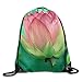 Produktbild GONIESA Fashion Unisex Gym Bag Pink Lotus Unisex Gym Drawstring Shoulder Bag Backpack Travel Bag Bags Backpack String Bags School Rucksack Gym Handbag