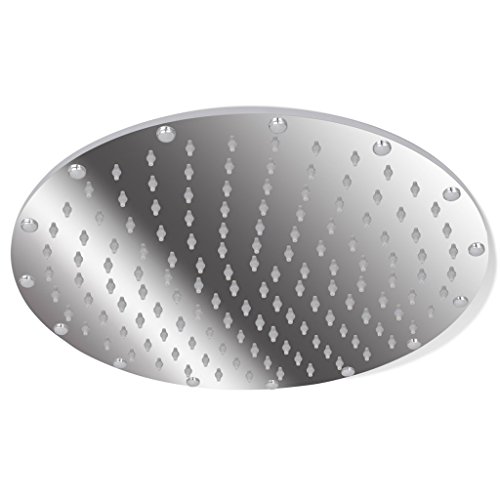vidaXL Regendusche Duschbrause Dusche Duschkopf Brausekopf 50 cm Rund