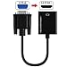 Produktbild KANGLE VGA-Zu-HDMI-Adapter, VGA-Stecker Auf HDMI-Buchse Kabelkonverter Mit 1080P HD Video- Und Audio-Unterstützung Für Laptop, Projektoren, HD-Digital-TV