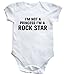 HippoWarehouse I'M NOT A PRINCESS I'M A ROCK STAR baby vest boys girls