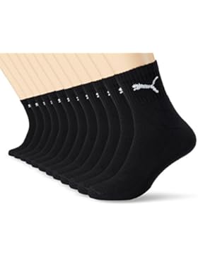 PUMA Unisex Short Crew Socks Socken Sportsocken MIT FROTTEESOHLE 18er Pack