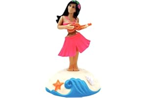 Figurine Solaire Dansante, Asudaro 2 Pcs Danseuse Hawaienne Décor intérieur de Voiture Danse à énergie Solaire Balançoire Jouet Hawaiian Hula Dashboard Doll pour Salon, Chambre, Hôtel, Bureau