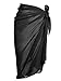 Produktbild Bademode Chiffon Cover up Strand Sarong Wickeln Badeanzug Decken Up Bikini Strand Vertuschen, Schwarz