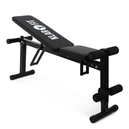 Más Barato Klar FIT Banco de Entrenamiento Plegable - Variedad de
Ejercicios, Especial Abdominales, Elementos Ajustables, Diferentes
Niveles, Peso máx. 160 kg, Cuero sintético, Negro en Amazon