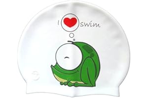 Swimxwin Gorro de Silicona Frog | Gorro de Natación| Alta Comodidad y adherencia | Diseño y Estilo Italiano