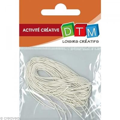 MTD DTM 11036 Élastique pour masque Longueur 60 cm Pochette de 10 Couleurs Assorties
