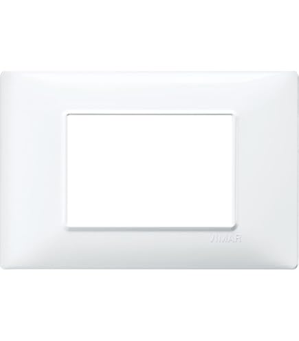 02653 Couvercle Rectangulaire à Vis 3 Modules Blancs