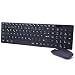 Produktbild iprotect 2in1 Set Wireless Tastatur 2.4GHz QWERTZ Keyboard und Maus in schwarz