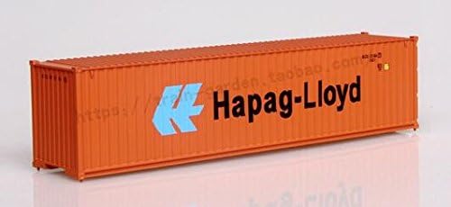 HO Scale Model Train Accessories 40 Feet Container 1: 87 Train Model Parts Architectural Building Kits For Train Layout 2pcs (Hapag-Lloyd)