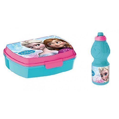 Lunchbox / Brotbüchse und Trinkflasche / Sportflasche Disneys Frozen Elsa und Anna