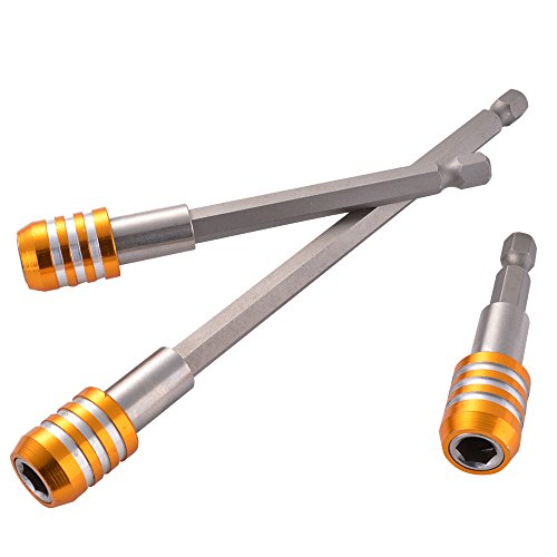 XCSOURCE® 60/100/150mm 1/4″ Sechskant Schraubendreher Verlängerungs Bit Schnellwechsel Auslöser Magnetisch BI653 - 4