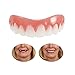 Produktbild Kosmetik Zähne 1 Pack Instant Smile Zähne Comfort Fit Flex Top Kosmetik Furnier, Natürliche Kleine Bequeme neue Kosmetik Veneer Zähne für perfekte Zähne und Lächeln