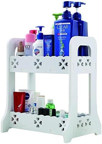 Dormitory Bathroom Kitchen Wood Plastic Board Cosmetics Commodity Shelf Storage Box