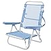 Produktbild Lola Home Juinsa Strandstuhl aus Aluminium, 80 x 61 x 47 cm, Blau