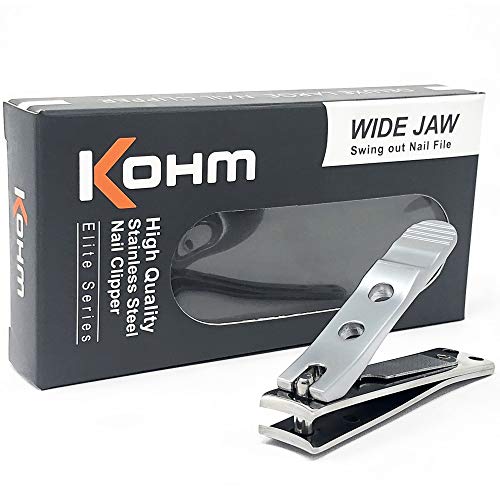 Kohm WHS-440L Cortaúñas Resistentes para uñas Gruesas, Superficie de Corte Curvado con Lima