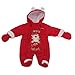 Santas Little Helper Baby Christmas Snowsuit With Embroidery And Applique - 3/6 months