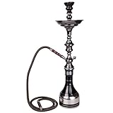 DXP Reise Große Shisha Wasserpfeife Hookah 1 Schlauch Ca.70cm inkl. Kohlezange Tonkopf Zubehör