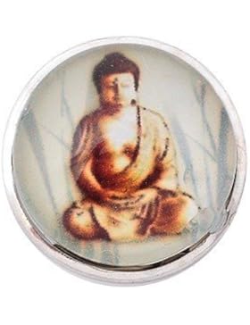 Andante CHUNK Click-Button Druckknopf (Buddha) für Chunk-Armbänder, Chunk-Ringe und andere Chunk-Accessoires