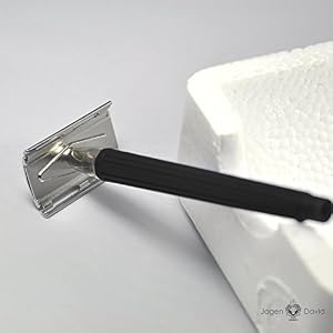 Jagen David E02 - Black Double Edge Razor Safety Razor Fits All Double Edge Razor Blades for him - Image 4