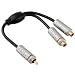 Produktbild Hama CartecY-Adapter Cinch-Stecker inkl. 2 Cinch-Kupplungen schwarz