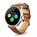 Produktbild Yallylunn K88H Mtk2502C Bluetooth Smart Watch Heart Rate Track Wristwatch Leather Sicherheitsinformationen Intuitive Bedienung üBer Die Drehbare LüNette