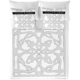 Devota & Lomba Grey Wood - Juego funda nórdica, 220 x 155 cm