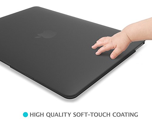 Das Case für neues Apple Macbook 12″ Zoll Retina Display Laptop Computer. Transpatente harte Schutzhülle / Hülle [Gold, Transparent, Schwarz] (Schwarz) - 8